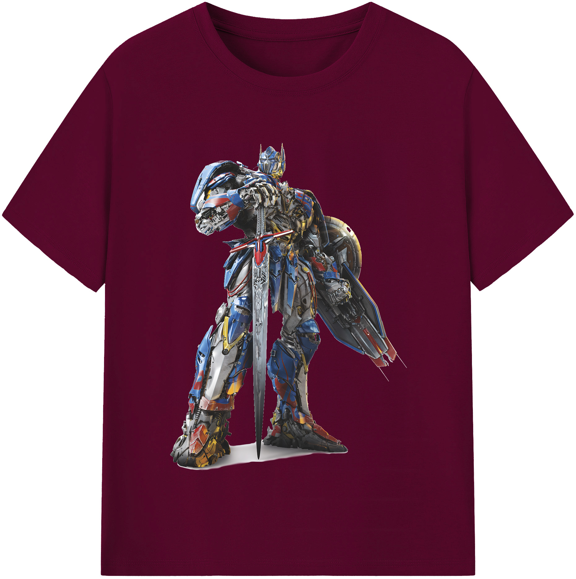 （画像用） Transformers トランスフォーマー レディースカジュアルプリントTシャツ（綿100％）